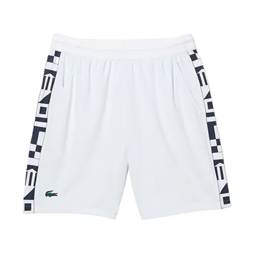 Quần Short Nam Lacoste Sport Contrast Print Tennis Màu Trắng - Thời trang - Vua Hàng Hiệu