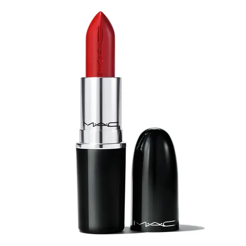 Son MAC Lustreglass Lipstick 557 Flustered Màu Đỏ Tươi