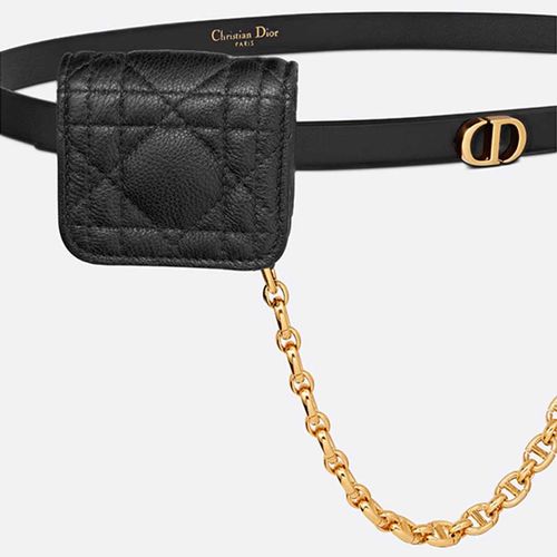 Thắt Lưng Nữ Dior Caro Belt With Removable Black B0306UBDH-M900 Màu Đen-3