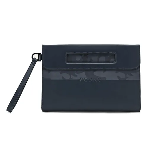 Túi Cầm Tay Nam Pedro Asbel Clutch Bag PM2-45210028 Màu Xanh Navy
