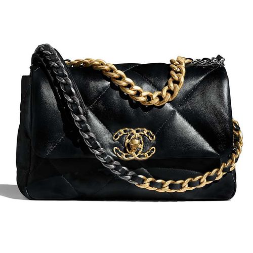 Túi Đeo Chéo Nữ Chanel CC 19 Flap Bag Màu Đen-1