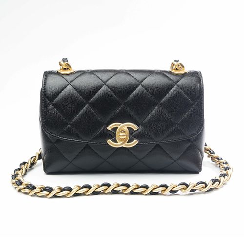 Túi Đeo Chéo Nữ Chanel Flap Bag Màu Đen