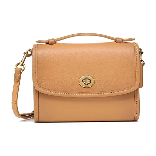 Túi Đeo Chéo Nữ Coach Kip Turnlock Crossbody In Brown C3486 Màu Nâu - Túi xách - Vua Hàng Hiệu