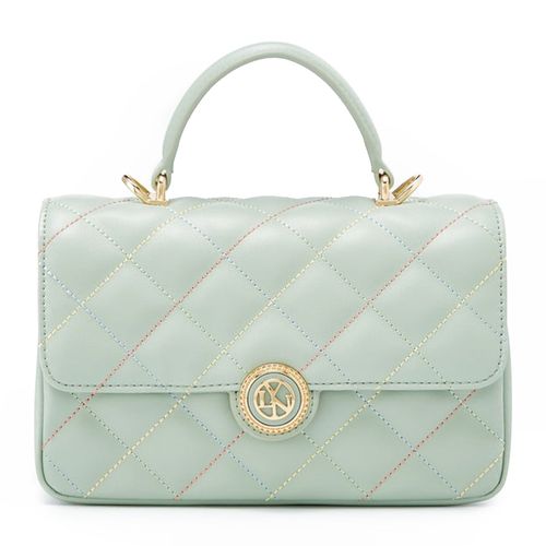 Túi Đeo Chéo Nữ Lyn Ravioli Top Handle Handbags LL23SBS288 Màu Xanh Green-1