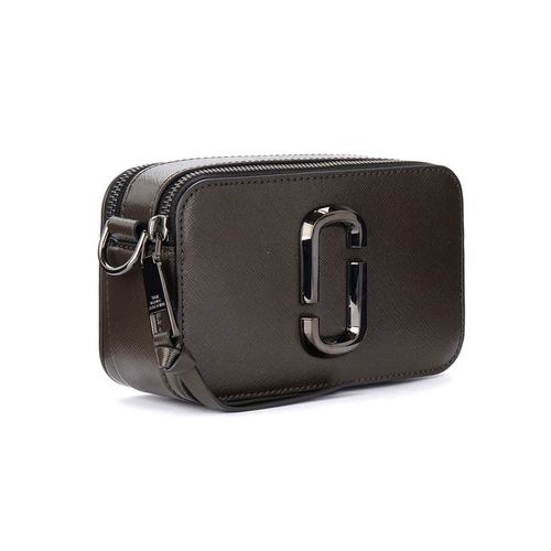 Túi Đeo Chéo Nữ Marc Jacobs The Snapshot DTM Shoulder Bag In Ink Gray Leather M0014867 Màu Xám Đen-3