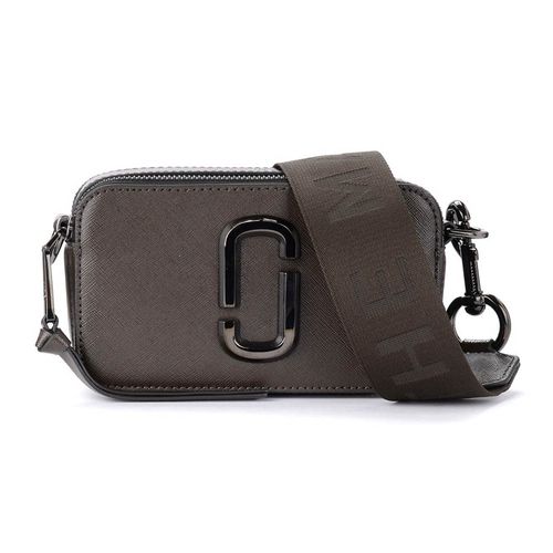 Túi Đeo Chéo Nữ Marc Jacobs The Snapshot DTM Shoulder Bag In Ink Gray Leather M0014867 Màu Xám Đen-1