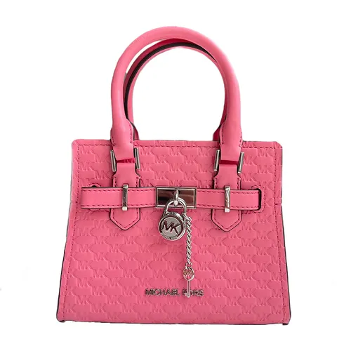 Túi Đeo Chéo Nữ Michael Kors MK Hamilton Mini Satchel Crossbody Luggage Tea Rose Màu Hồng Đậm