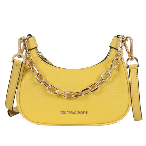 Túi Đeo Vai Nữ Michael Kors MK Zip Mini Cora 35R3G4CC5L Màu Vàng - Túi xách - Vua Hàng Hiệu