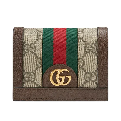 Ví Gucci Ophidia GG Card Case Wallet Màu Nâu - Túi xách - Vua Hàng Hiệu