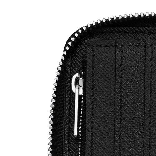 Ví Nam Louis Vuitton LV Zippy Wallet Vertical N63095 Màu Xám Đen-4