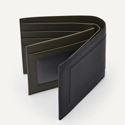 Ví Nam Pedro Embossed Leather Bi-Fold Flip Wallet PM4-15940243 Màu Đen-3