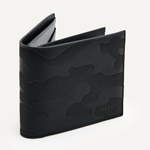 Ví Nam Pedro Leather Bi-Fold Flip Wallet  Black  PM4-16500071 Màu Đen-2