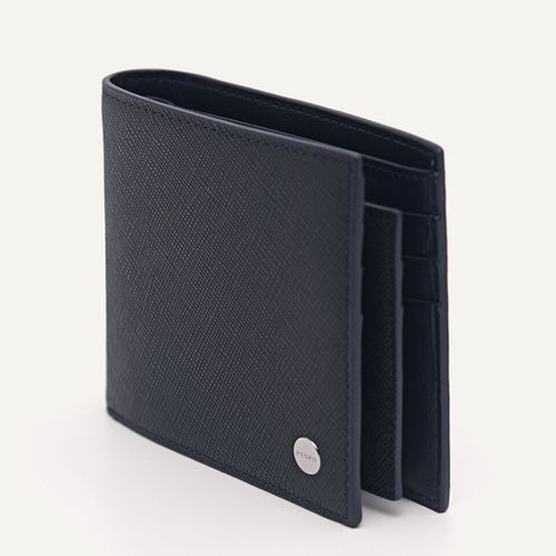 Ví Nam Pedro Oliver Leather Bi-Fold Wallet with Insert PM4-16500022 Màu Xanh navy-4