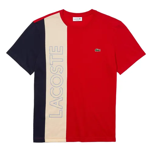 Áo Phông Nam Lacoste Men's Regular Fit TH0113HC3 T-Shirt Phối Màu Size 3