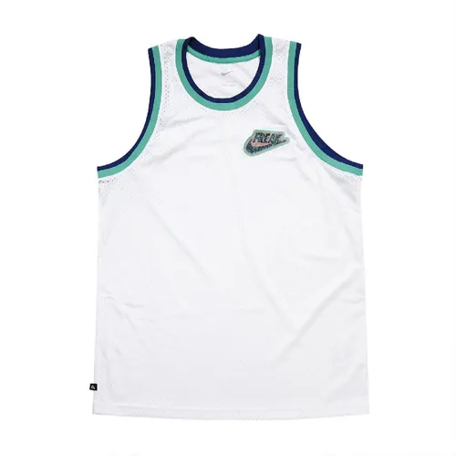 Áo Ba Lỗ Nam Nike Giannis Freak Contrasting Colors Logo Breathable Mesh Sports Basketball DA5685 121 T Shirt Màu Trằng Xanh Size L