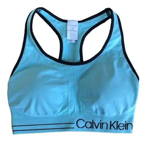 Áo Bra Nữ Calvin Klein CK Racerback Sports Màu Xanh Blue Size XS