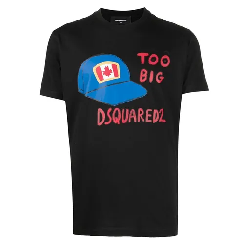 Áo Phông Nam Dsquared2 Coton T-Shirt S71GD1185S23009 Màu Đen Size S - Thời trang - Vua Hàng Hiệu
