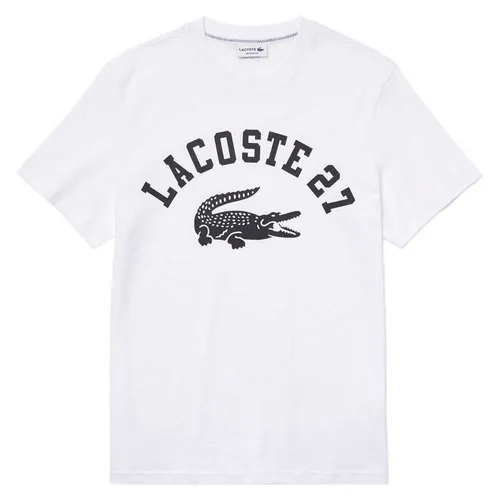 Áo Phông Nam Lacoste Men Regular Fit TShirt TH0061001 Màu Trắng Size 3