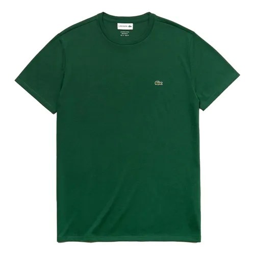 Áo Phông Nam Lacoste Men's Regular Fit Crew Neck Pima Cotton Jersey T-Shirt TH6709132 Màu Xanh Green Size 2