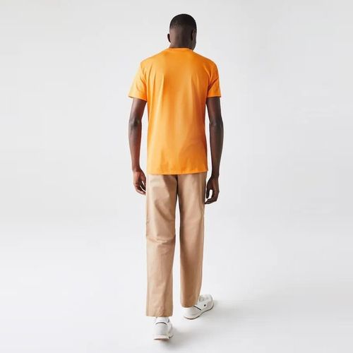 Áo Phông Nam Lacoste Men's Regular Fit TH6709DRA T-Shirt Màu Cam Size 2-2