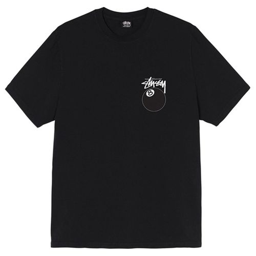 Áo Phông Unisex Stussy Ball 8 Tee Tshirt Black Màu Đen-1