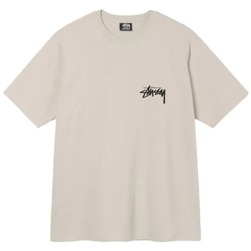 Stussy Áo phông - Áo Phông Unisex Stussy Fuzzy Dice Tee Tshirt Beige Màu Be - Vua Hàng Hiệu