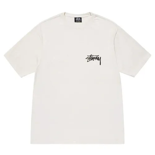 Stussy Áo phông - Áo Phông Unisex Stussy Read Em' N' Weep Pigment Dyed Tee Tshirt Beige Màu Be - Vua Hàng Hiệu