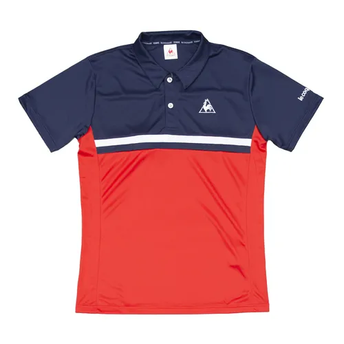 Áo Polo Nam Le Coq Sportif Short Sleeve Shirt QTUPJA70 Màu Navy/Đỏ