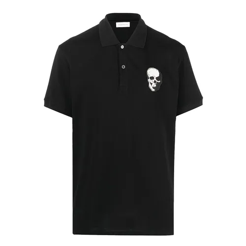 Alexander Mcqueen Áo Polo - Áo Polo Nam Alexander Mcqueen 650418QQX331000 Màu Đen Size S - Vua Hàng Hiệu