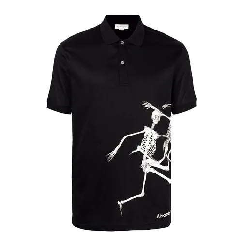 Áo Polo Nam Alexander Mcqueen 662555QRZ800901 Màu Đen Size M