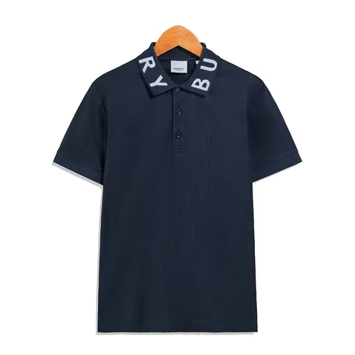Áo Polo Nam Burberry Logo 80172001005 Màu Xanh Navy Size XS