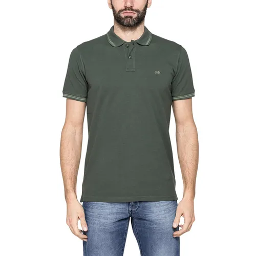 Áo Polo Nam Carrera Jeans Piquet Polo Shirt 8190075A_799 Màu Xanh Lá Đậm Size L