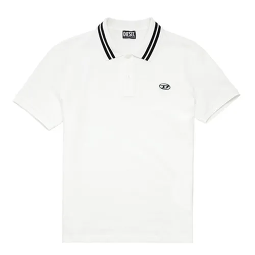 Áo Polo Nam Diesel T-Vaida Regular Fit Màu Trắng