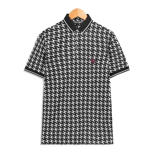 Áo Polo Nam Dolce & Gabbana D&G Tag Vương Miện G8GH1TG7IFZHN016 Màu Đen Trắng Size 44