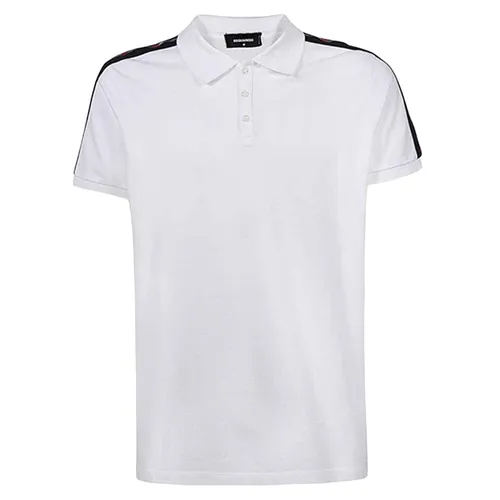 Áo Polo Nam Dsquared2 Viền Vai S74GL0050S22743100 Màu Trắng Size 44 - Thời trang - Vua Hàng Hiệu