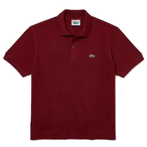 Lacoste - Áo Polo Nam Lacoste Original L1221Z7F Heavy Cotton Pique Shirt Màu Đỏ Đô Size 3 - Vua Hàng Hiệu