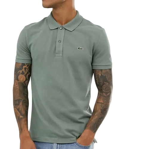 Áo Polo Nam Lacoste Petit Piqué Green PH4012FKM Màu Xanh Rêu Nhạt Size 3