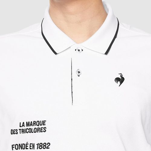 Áo Polo Nam Le Coq Sportif Golf Men's Short Sleeve Shirt QGMVJA03 Màu Trắng-5