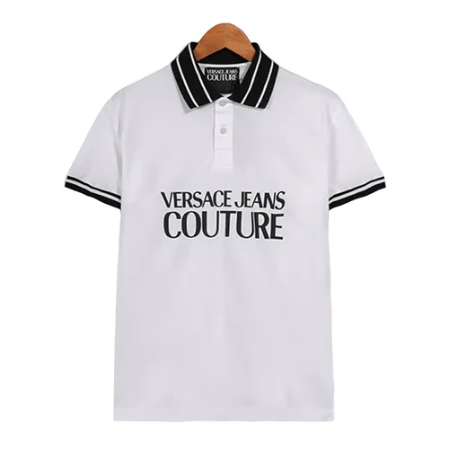 Áo Polo Nam Versace Couture Beyaz Erkek 74GAGT03CJ01O003 Màu Đen Trắng Size S