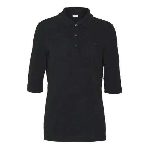 Áo Polo Nữ Lacoste Women's Polo Slim Shirts PF0503031 Màu Đen Size 34
