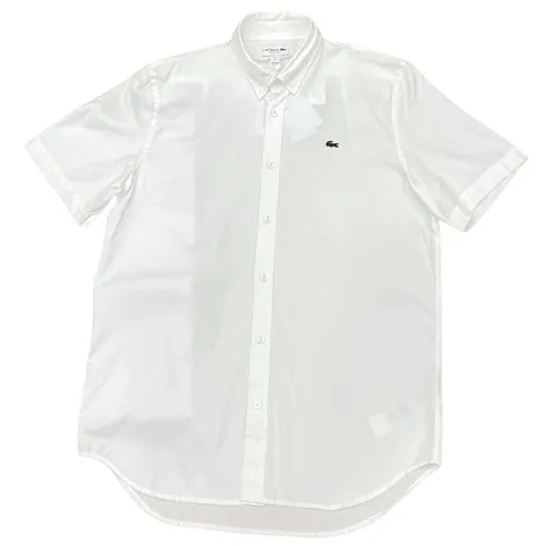 Áo Sơ Mi Cộc Tay Nam Lacoste Men's Shirt Màu Trắng Size 40 - Thời trang - Vua Hàng Hiệu