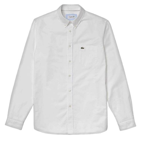 Áo Sơ Mi Lacoste Men's Regular Fit Cotton Oxford Shirt CH4976-001 Màu Trắng Size S
