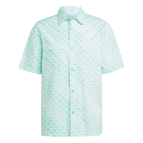 Áo Sơ Mi Nam Adidas Graphics Monogram Allover Print Shirt HZ4161 Màu Xanh Green Size S - Thời trang - Vua Hàng Hiệu