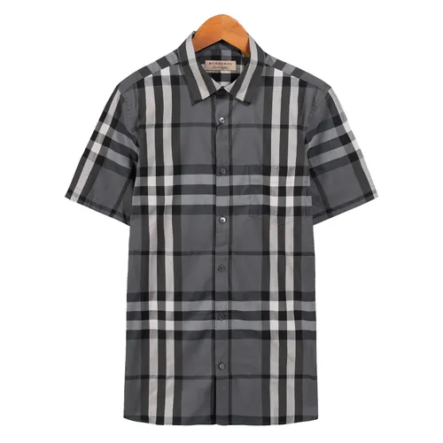 Thời trang Áo sơ mi Có sẵn - Áo Sơ Mi Nam Burberry Nelson Charcoal 40039351003 Màu Xám Đen Size S - Vua Hàng Hiệu