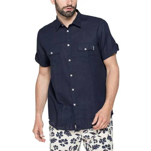 Áo Sơ Mi Nam Carrera Jeans Short Sleeve Shirt T213C1251A_687 Màu Xanh Navy Size M - Thời trang - Vua Hàng Hiệu