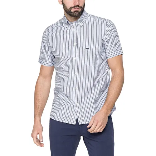 Áo Sơ Mi Nam Carrera Jeans Short Sleeved Shirt 213C1230A_K59 Kẻ Sọc Màu Xanh Trắng Size L
