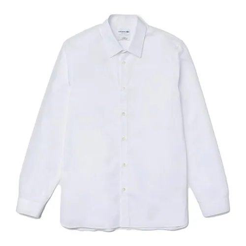 Áo Sơ Mi Nam Dài Tay Lacoste Regular CH2935001 Màu Trắng Size 41