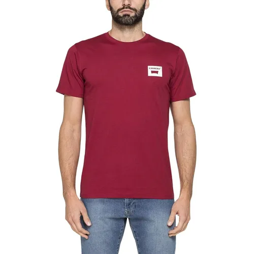 Carrera Jeans - Áo Thun Nam Carrera Jeans Crew Neck In Cotton T-Shirt 801P0047A_23E Màu Đỏ Size S - Vua Hàng Hiệu