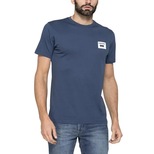 Carrera Jeans - Áo Thun Nam Carrera Jeans Crew Neck In Cotton T-Shirt 801P0047A_50K Màu Xanh Size S - Vua Hàng Hiệu