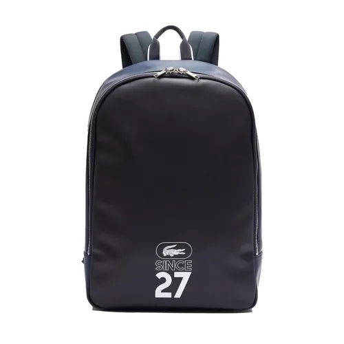 Balo Lacoste Men’s 1927 Coated Canvas Backpack NH3645URH43 Màu Xanh Navy